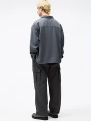 Pull&Bear Hemd taubenblau