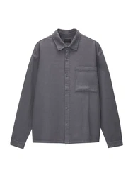 Pull&Bear Hemd taubenblau