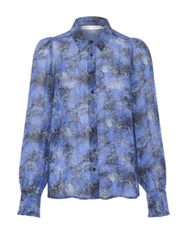 Bluza 'Davila' azur / temno modra / bela