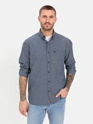 camel active Hemd Vichy blau/dunkelblau