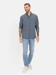 camel active Hemd Vichy blau/dunkelblau