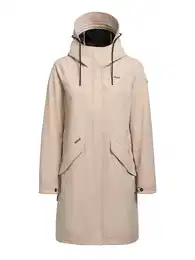 Přechodová parka světle béžová