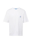 HUGO T-Shirt 'Niley' blau/weiß