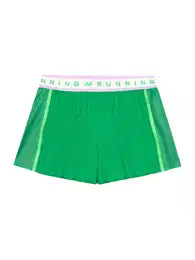 Sportovní kalhoty zelená / pastelová fialová / bílá