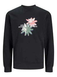 Sweatshirt 'TAMPA' grau / rosa / schwarz / wei