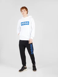 HUGO Sweatshirt Nalves blau/weiß