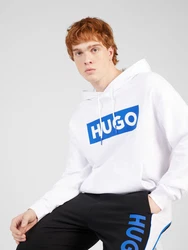 HUGO Sweatshirt Nalves blau/weiß