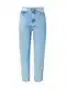Tommy Jeans Kavbojke 'JULIE STRAIGHT'  mornarska / moder denim / rdeča / bela