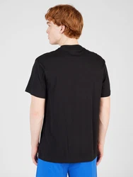 HUGO T-Shirt 'Nico' azur / schwarz / weiß