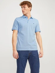 Jack & Jones Poloshirt JJEPAULOS POLO SS NOOS hellblau