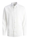 JACK & JONES Hemd JJESummer LINEN BLEND SHIRT LS SN weiß JACK & JONES Hemd JJESummer LINEN BLEND SHIRT LS SN weiß