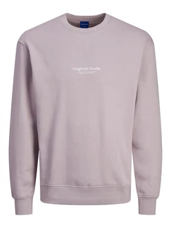 JACK & JONES Sweatshirt 'JORVesterbro' lavendel/weiß