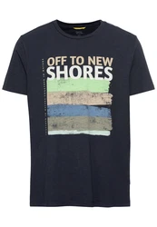 camel active T-Shirt beige/marine/mint/weiß