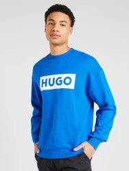 HUGO Sweatshirt 'Niero' royalblau/weiß