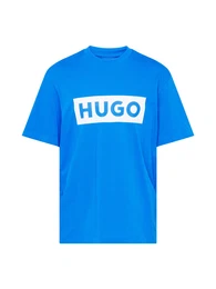 T-Shirt 'Nico' azur / wei