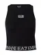 EA7 Emporio Armani Športni top  črna / bela