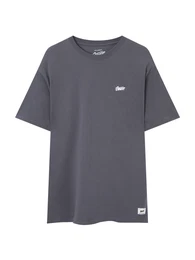 T-Shirt dunkelgrau / wei
