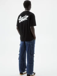 Pull&Bear T-Shirt schwarz/weiß