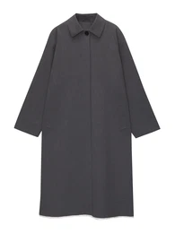 Přechodný kabát tmavě šedá / offwhite