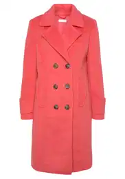 Přechodný kabát korálová