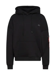 ALPHA INDUSTRIES Sweatshirt Essentials rot / schwarz / weiß
