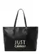 Just Cavalli Nakupovalna torba zlata / črna / bela Just Cavalli Nakupovalna torba zlata / črna / bela