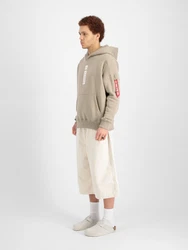 ALPHA INDUSTRIES Sweatshirt sand/rot/weiß