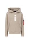 ALPHA INDUSTRIES Sweatshirt sand/rot/weiß