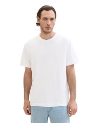 TOM TAILOR T-Shirt Poloshirt weiß