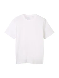TOM TAILOR T-Shirt Poloshirt weiß