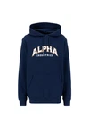 ALPHA INDUSTRIES Sweatshirt College marineblau / mandarine / weiß