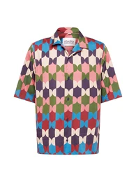 Hemd beige / himmelblau / hellgrn / rosa