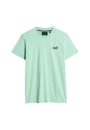 T-Shirt 'Essential' mint / dunkelgrn