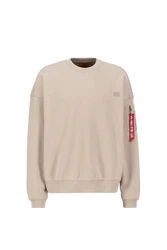 ALPHA INDUSTRIES Sweatshirt 'Essentials' sand/blutrot/weiß