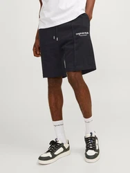 JACK & JONES Shorts 'JPSTKANE VESTERBRO' schwarz/weiß