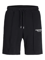 JACK & JONES Shorts 'JPSTKANE VESTERBRO' schwarz/weiß