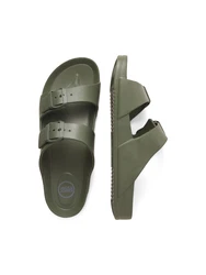 JACK & JONES Pantolette 'JFWCroxton' dunkelgrn