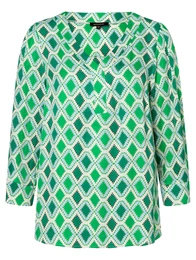 Halenka světlemodrá / zelená / bílá