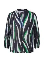 Bluza mornarsko plava / limeta / bijela