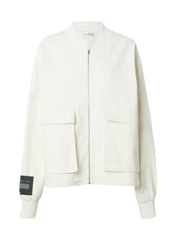 Přechodná bunda 'Iroh' slonová kost / trávově zelená / černá