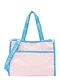 U.S. POLO ASSN. Nakupovalna torba 'Halifax'  svetlo modra / rosé / bela