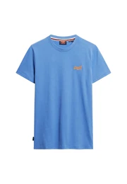 T-Shirt 'Essential' neonblau / orange