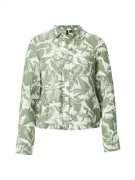 Bluza 'JOSIE' tamno zelena / bijela