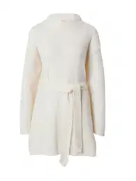 Úpletové šaty offwhite