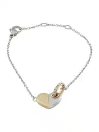 TOMMY HILFIGER Narukvica 'LOVE' zlatna / srebro / prozirna