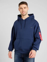 ALPHA INDUSTRIES Sweatshirt Essentials navy / cranberry / weiß