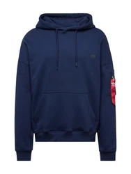 ALPHA INDUSTRIES Sweatshirt Essentials navy / cranberry / weiß