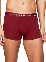 Tommy Hilfiger Underwear Trunk 3P TRUNK WB mit Logobund rubinrot/schwarz/offwhite