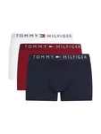 Tommy Hilfiger Underwear Trunk 3P TRUNK WB mit Logobund rubinrot/schwarz/offwhite
