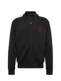 Sweatjacke rot / schwarz / wei